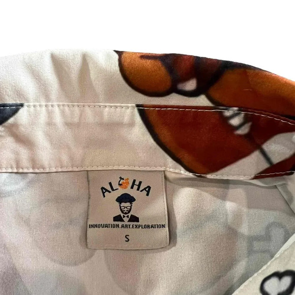 Mokaloha Men's Thanksgiving Fun Turkey Football Print Short Sleeve Button Down - Picture 7 of 7